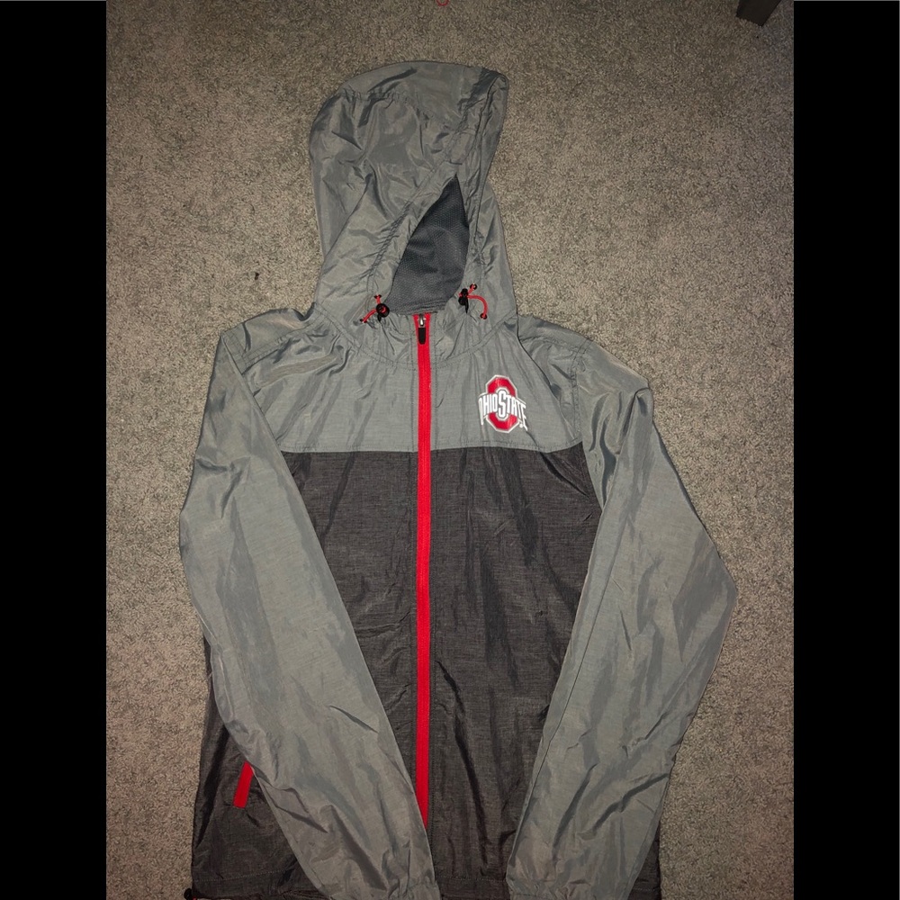 Ohio state grey windbreaker